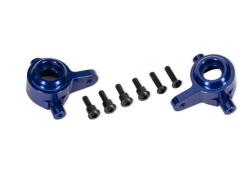 Traxxas TRX9064-BLUE Blue Aluminum Steering Blocks (L&R)