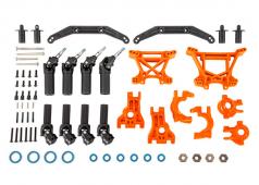 Traxxas TRX9080T Outer Driveline & Suspension Upgrade Kit, extreme heavy duty, oranje