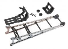 Traxxas TRX9460X Wheelie bar, zwart chroom (gemonteerd)/ wheelie bar mount