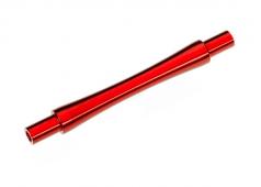 Traxxas TRX9463R As, wheelie bar, 6061-T6 aluminium (rood geanodiseerd) (1)/ 3x12 BCS (met schroefdraadborging) (2)