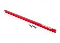 Traxxas TRX9523R Chassisbeugel (T-Bar), 6061-T6 aluminium (rood geanodiseerd)/ 3x16 RVS (2)