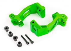 Traxxas TRX9532G Casterblokken (C-hubs), 6061-T6 aluminium (groen titanium-geanodiseerd), links en rechts / kingpin-buss