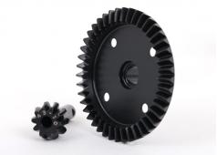 Traxxas TRX9579R Ringtandwiel, differentieel/pinion, differentieel (machinaal bewerkt) (voor of achter)