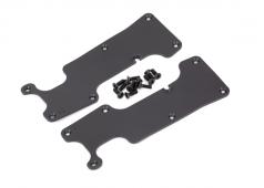 Traxxas TRX9634 Draagarm covers, zwart, achter (links en rechts)/ 2.5x8 CCS (12)