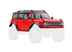 Traxxas TRX9711-RED Body, Ford Bronco, compleet, Rood (inclusief grille, zijspiegels, deurgrepen, wielkasten, ruitenwiss
