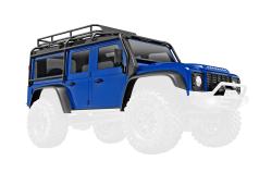Traxxas TRX9712-BLUE Body, Land Rover Defender,trx4m, blauw (inclusief grille, zijspiegels, deurgrepen, spatbordverb