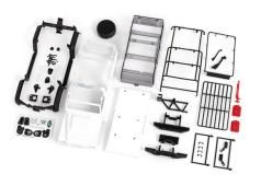 Traxxas TRX9712 Body, Land Rover Defender, trx4m niet gemonteerd) (wit, moet worden geverfd) (inclusief grille, zijs