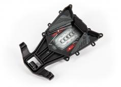 Traxxas TRX9315 Vergrendeling, body montage, achter (met motorruimte) (voor cliploze opbouwmontage) (bevestigt aan 9311-