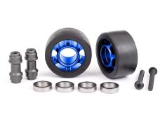 Traxxas Wheels, wheelie bar, 6061-T6 aluminum (blue-anodized)