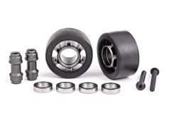 Traxxas Wheels, wheelie bar, 6061-T6 aluminum (dark titanium-anodized)