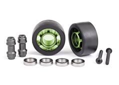 Traxxas Wheels, wheelie bar, 6061-T6 aluminum (green-anodized)