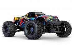 Traxxas Wide Maxx V2 1/10 4WD Brushless Electric Monster Truck, VXL-4S, TQi - Rock & Roll