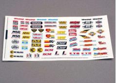 Traxxas TRX2514 Sticker vel, race sponsors