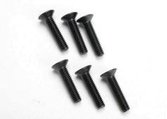 Traxxas TRX2547 Schroeven, 4x18mm verzonken (Inbus) (6)