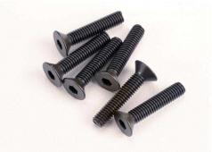 Traxxas TRX2553 Schroeven, 3x15mm Verzonken kop (6) (Inbus)