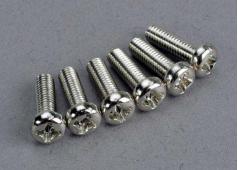 Traxxas TRX2560 Screws, 3x10mm roundhead machine (6)