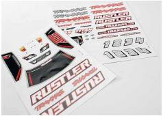 Traxxas TRX3716 Sticker Vellen, Rustler