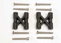 Traxxas TRX3930 Bulkhead dwarssteunen (2) / 3x25mm CS schroeven