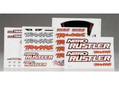 Traxxas TRX4413X Sticker vellen, Nitro Rustler