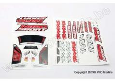 Traxxas TRX4513R Sticker vellen, Nitro Sport