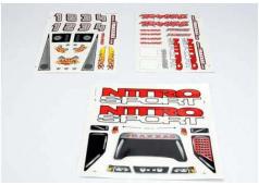 Traxxas TRX4513X Sticker vellen, Nitro Sport