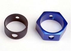 Traxxas TRX4966 Rem adapter, hex aluminum (blauw)