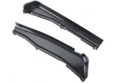 Traxxas TRX5527G Dirt Guards, left & right, Exo-Carbon finish (