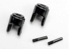 Traxxas TRX5528 Differentieel output jukken (2) / juk pinnen M3/