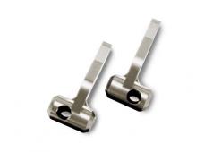 Traxxas TRX5536R Steering blocks, titanium-anodized 6061-T6 alu