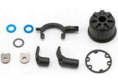 Traxxas TRX5681 Carrier, differential (heavy duty)/ differential fork/ linkage arms (front & rear)/x-ring gaskets (2)/ r