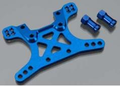 Traxxas TRX6440 Schokbreker toren, voor, 7075-T6 aluminium (blau