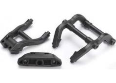 Traxxas TRX6777 Wheelie Bar montagebeugels / Skidplate achter St