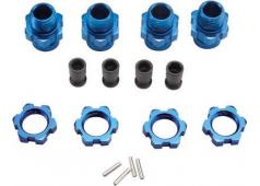 Traxxas TRX6856X Wiel Naaf Set 17mm Kort Blauw Slash 4WD (4)