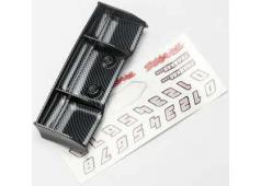 Traxxas TRX7122G Vleugel 1/16 E-Revo Exo-carbon finish / Sticker