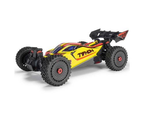 Arrma ARA4206V4T2 1/8 TYPHON MEGA 665 4X4 RTR Brushed Buggy, Geel