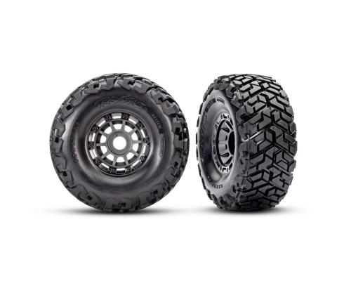 Traxxas Tires & wheels, assembled, glued, left (1), right (1)