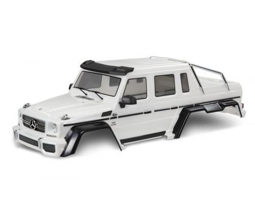 Traxxas TRX8825A Body, Mercedes-Benz G 63, compleet (parelwit metaal) (inclusief rooster, zijspiegels, deurgrepen en r