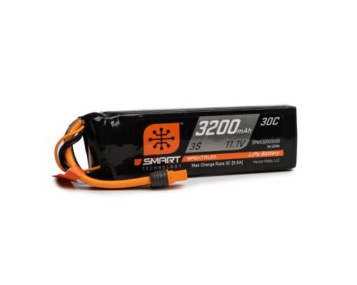 11.1V 3200mAh 3S 30C Smart LiPo Battery: IC3 SPMX32003S30