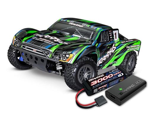 Traxxas SLASH 4X4 BL-2S BRUSHLESS 1/10 SCALE 4WD SHORT COURSE TRUCK TQ 2.4GHZ - GREEN TRX68154-4GRN INCL-ACCUPACK