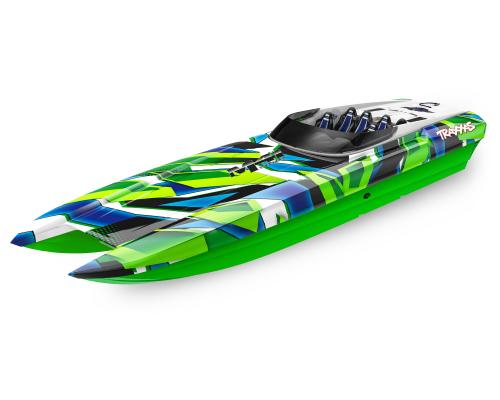 Traxxas DCB-M41 widebody 40\" Catamaran van Traxxas TRX57046-4GRNX Groen-X zonder lader en accu