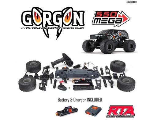 ARRMA 1/10 GORGON 4X2 MEGA 550 Brushed Monster Truck RTR KIT ARA3230SKT1