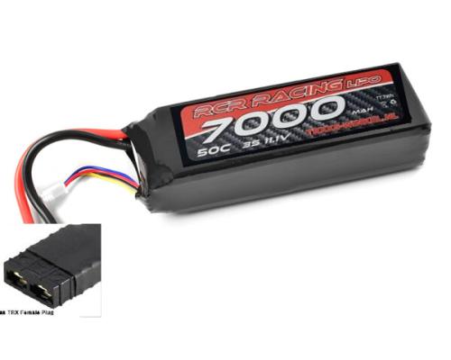 RCR Sport Racing 50C - 7000Mah - 3S - 11,1V - Traxxas Stekker - Semi-Soft Case