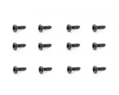 Yellow RC YEL13021 Round Head Self Tapping screws 2.6X12mm (12pc