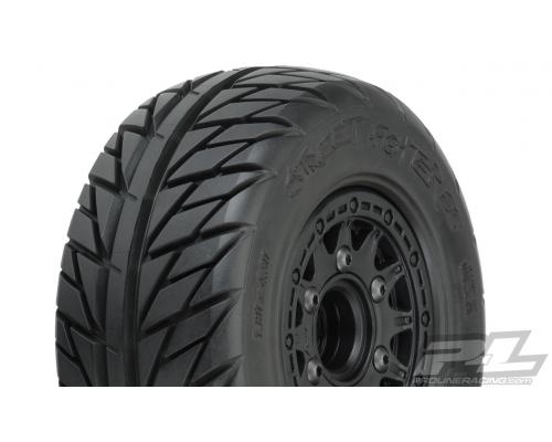 PR1167-10 Street Fighter SC 2.2\"/3.0\" Street Tires Mounted for Slash 2wd & Slash 4x4 Front or Rear, Mounted on Raid Blac