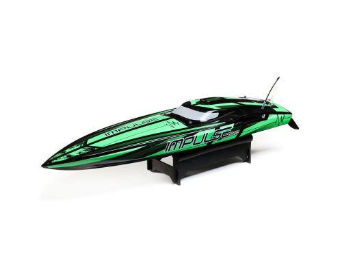 Impulse 32\" Brushless Deep-V RTR with Smart, Black/Green (PRB08037T1)