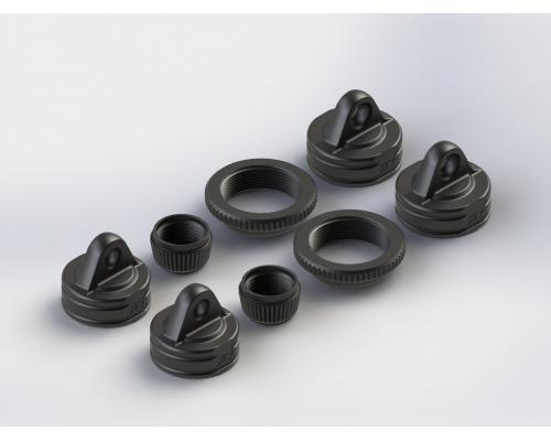 AR330337 Shock Cap Set Nero (2) (ARAC8970)