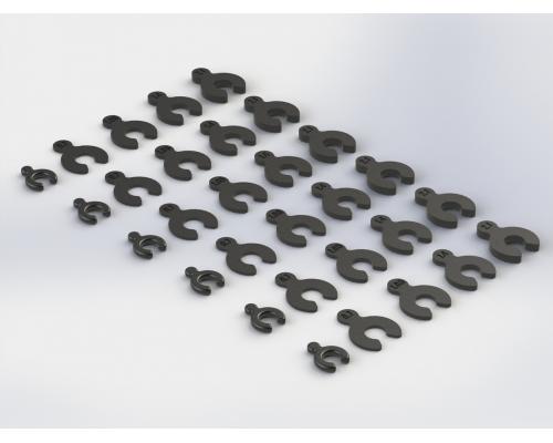 AR330366 Composite Spacer Set Nero (ARAC3850)