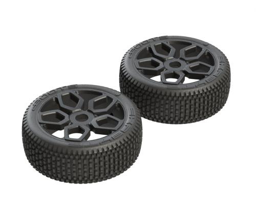 AR550027 Exabyte NB Buggy Tire Set Pre-glued (ARAC9439)