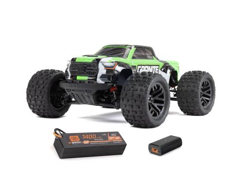 ARRMA 1/18 GRANITE GROM MEGA 380 Brushed 4X4 Monster Truck RTR Groen compleet met accu en lader