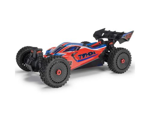 Arrma ARA4206V4T3 1/8 TYPHON MEGA 665 4X4 RTR Brushed Buggy, Rood